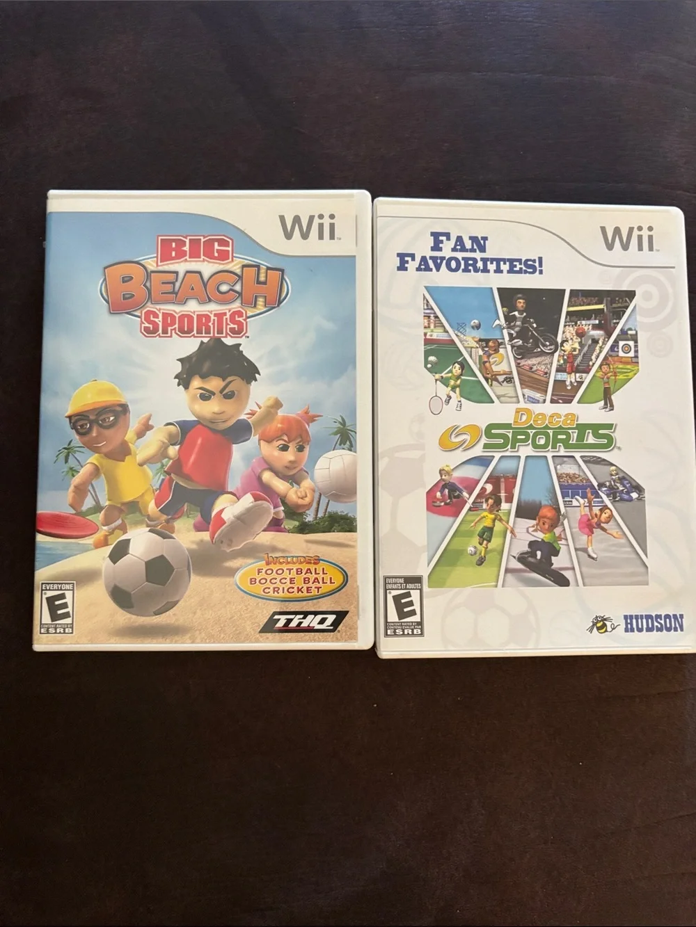 Nintendo Wii Big Beach Sports and Deca Sports - 2 Game Bundle